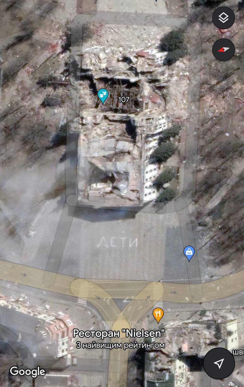 อัปเดตภาพถ่ายดาวเทียมใน Google Maps แล้ว มาริวโปล
